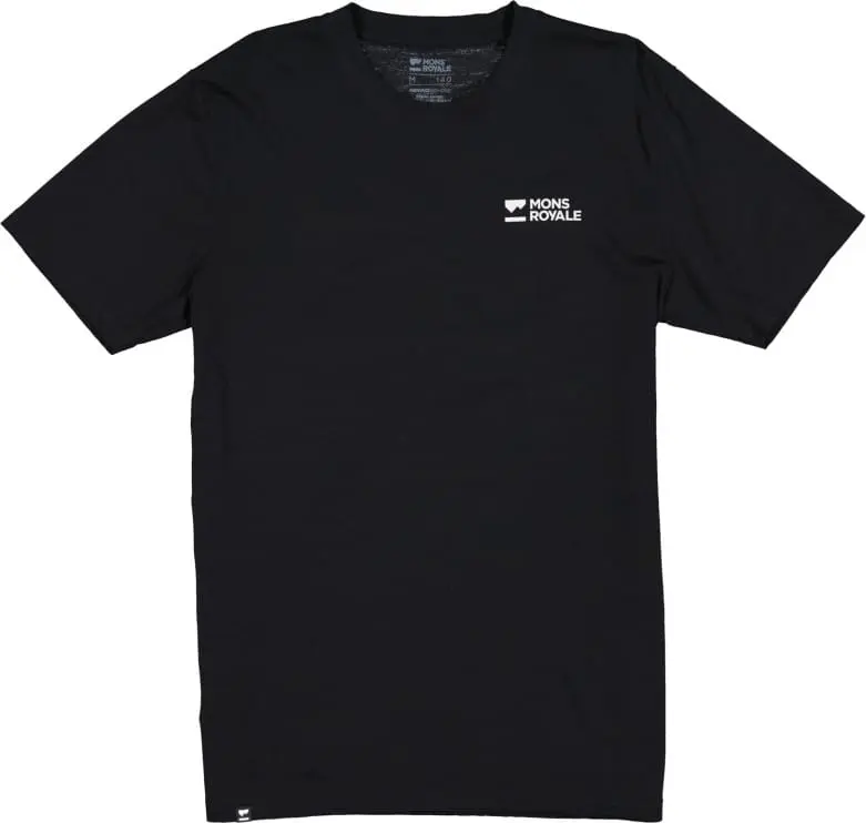 Mons Royale Men's Icon Merino Air-Con T-Shirt Black