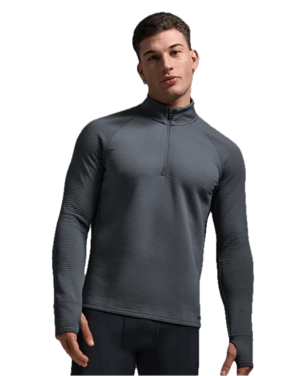 2XU Ignition Hyper-Haptic 1/4 Zip Turbulence/black Reflective