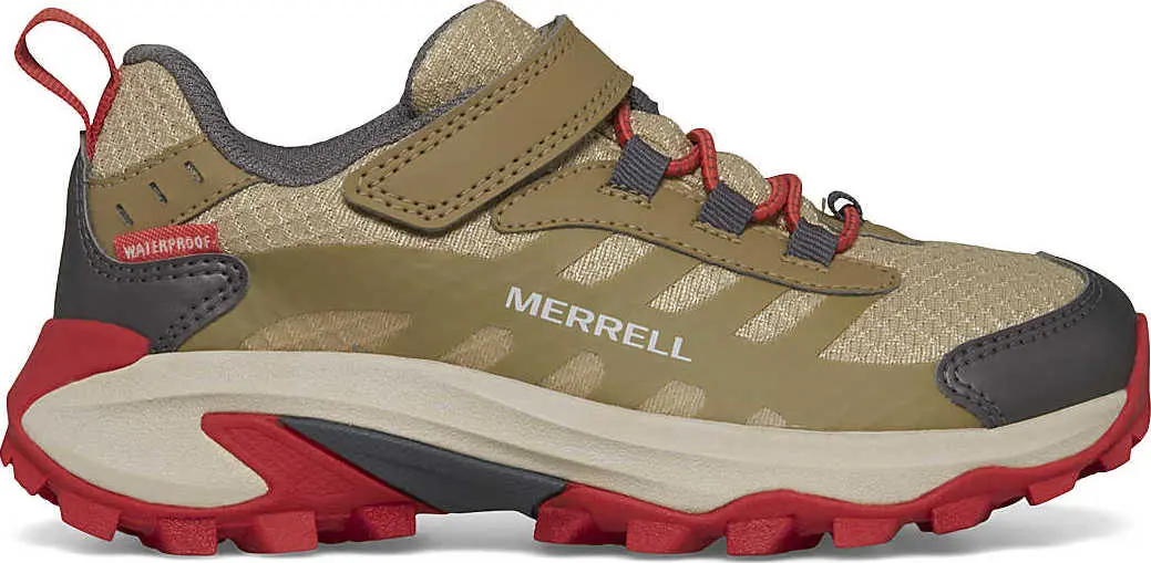 Merrell Kids' Moab Speed 2 Low A/C Waterproof Coyote