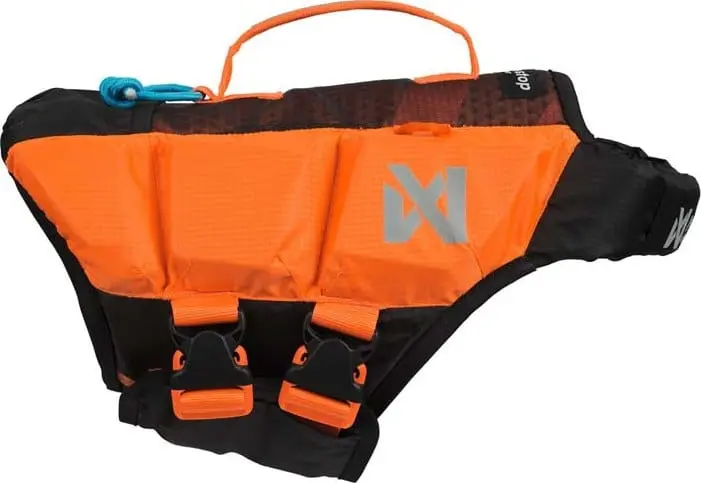 Non-stop Dogwear Protector Life Jacket Size 5-7 Black/Orange