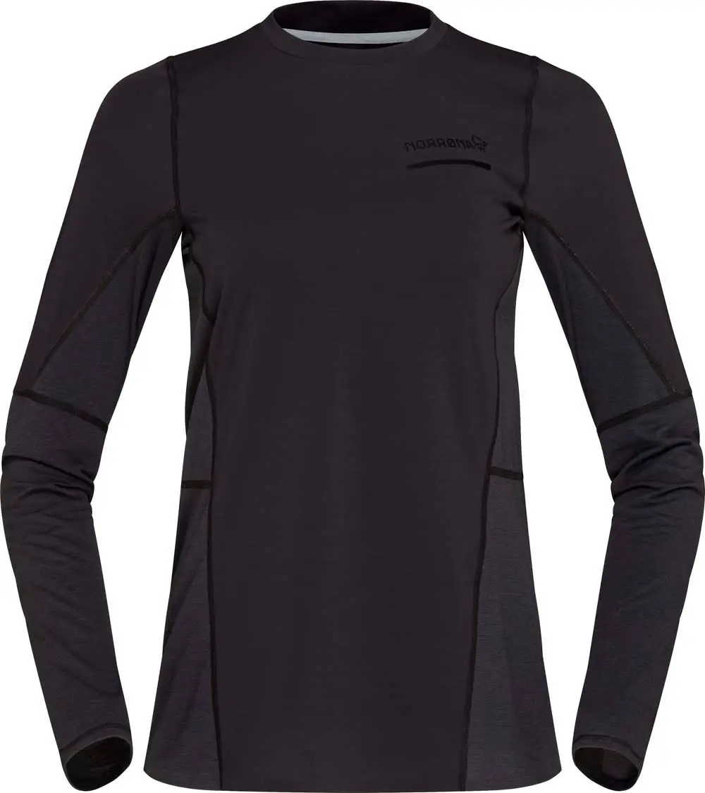 Norrøna Women's Senja Equaliser Lightweight Long Sleeve Caviar
