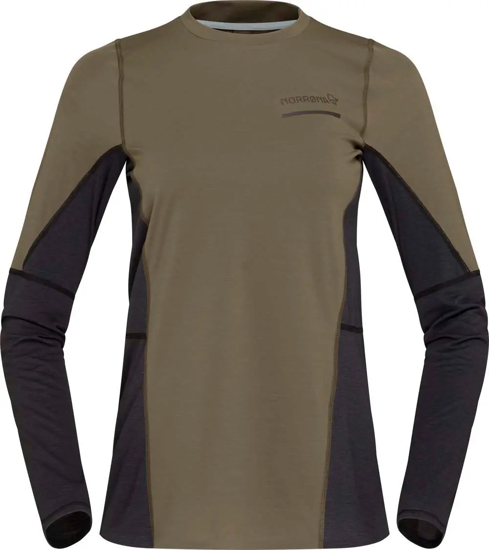 Norrøna Women's Senja Equaliser Lightweight Long Sleeve Olive Night