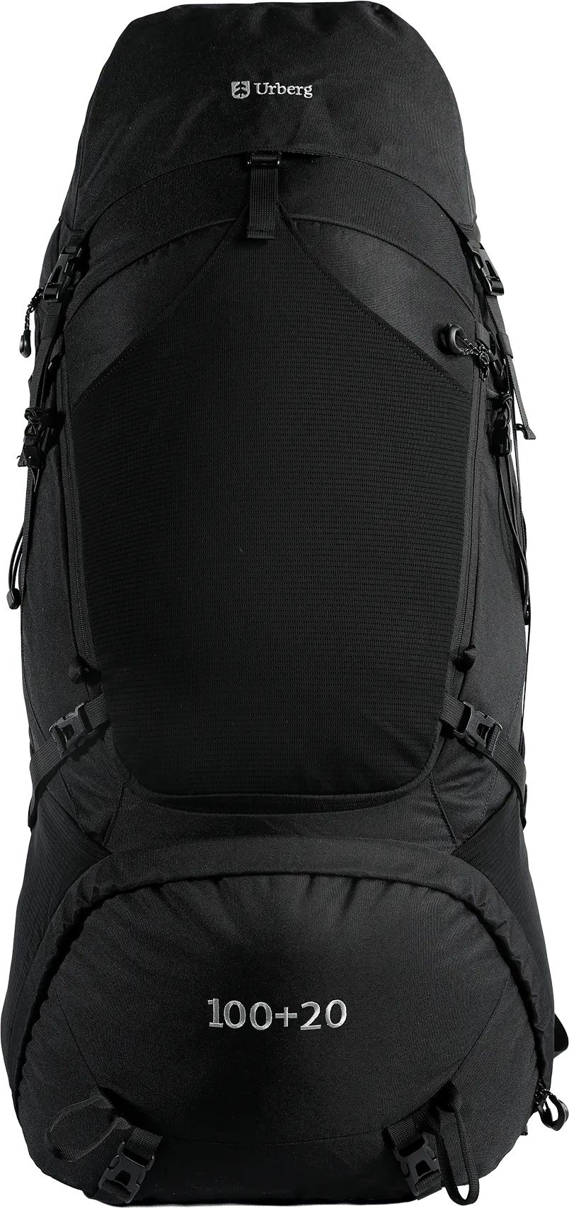 Urberg Trekking Backpack 100l+20l Black