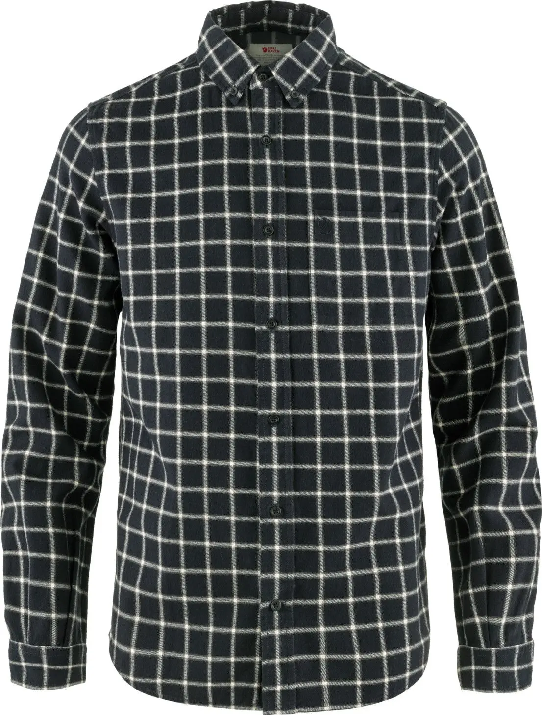 Fjällräven Men's Övik Flannel Shirt Dark Navy-Chalk White