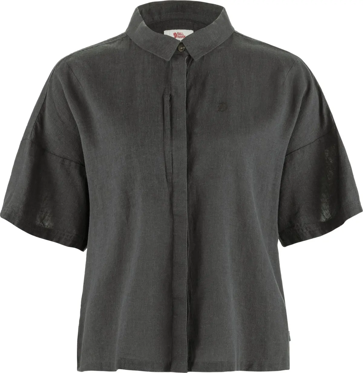 Fjällräven Övik Hemp Camp Shirt Ss W Dark Grey