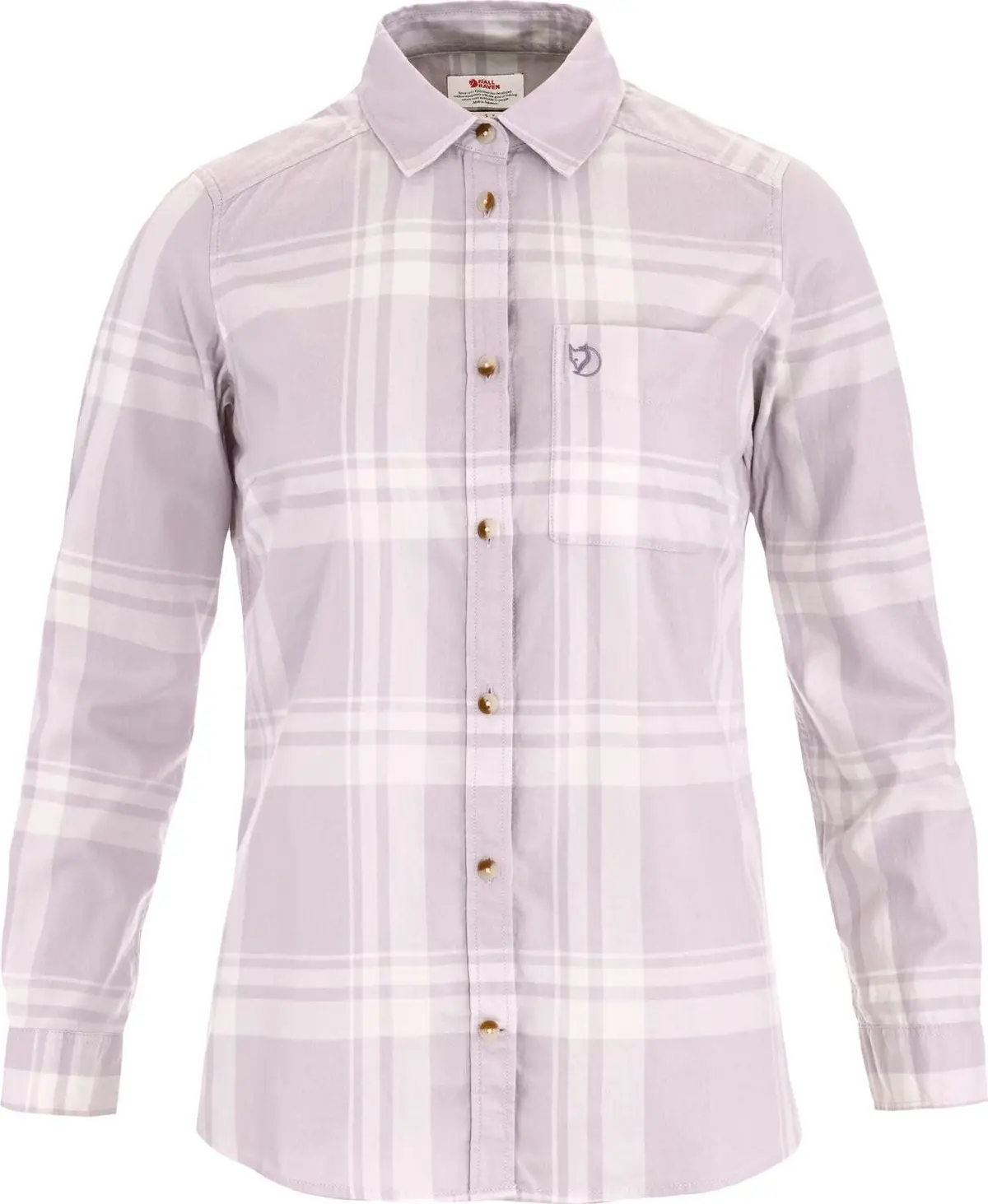 Fjällräven Övik Lite Flannel Shirt W Lavender Mist-eggshell
