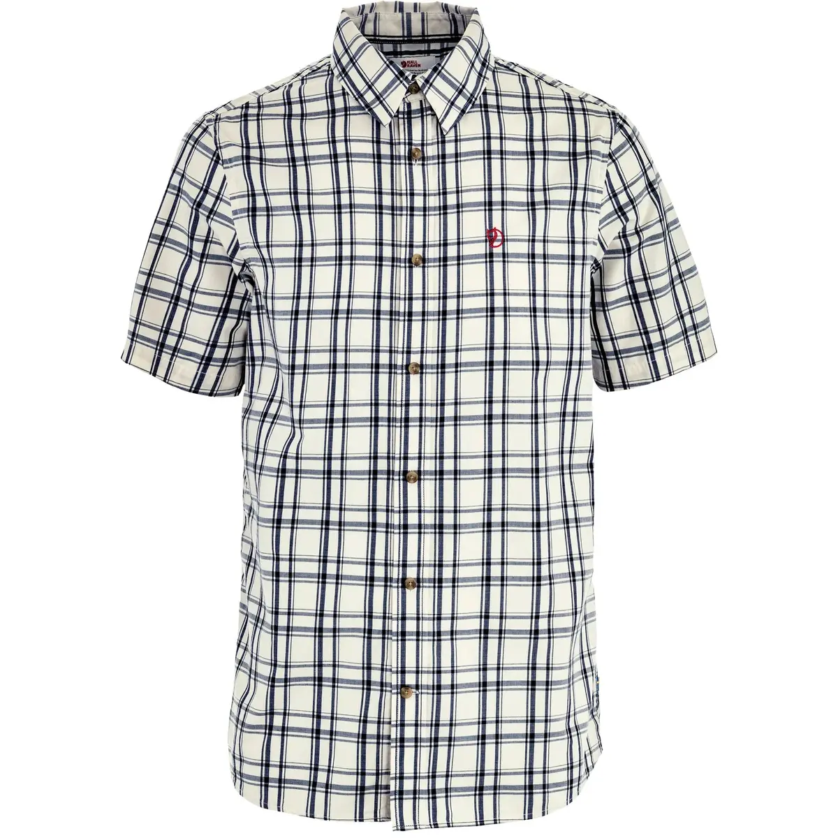 Fjällräven Men's Övik Lite Shirt Short Sleeve Chalk White-dark Navy