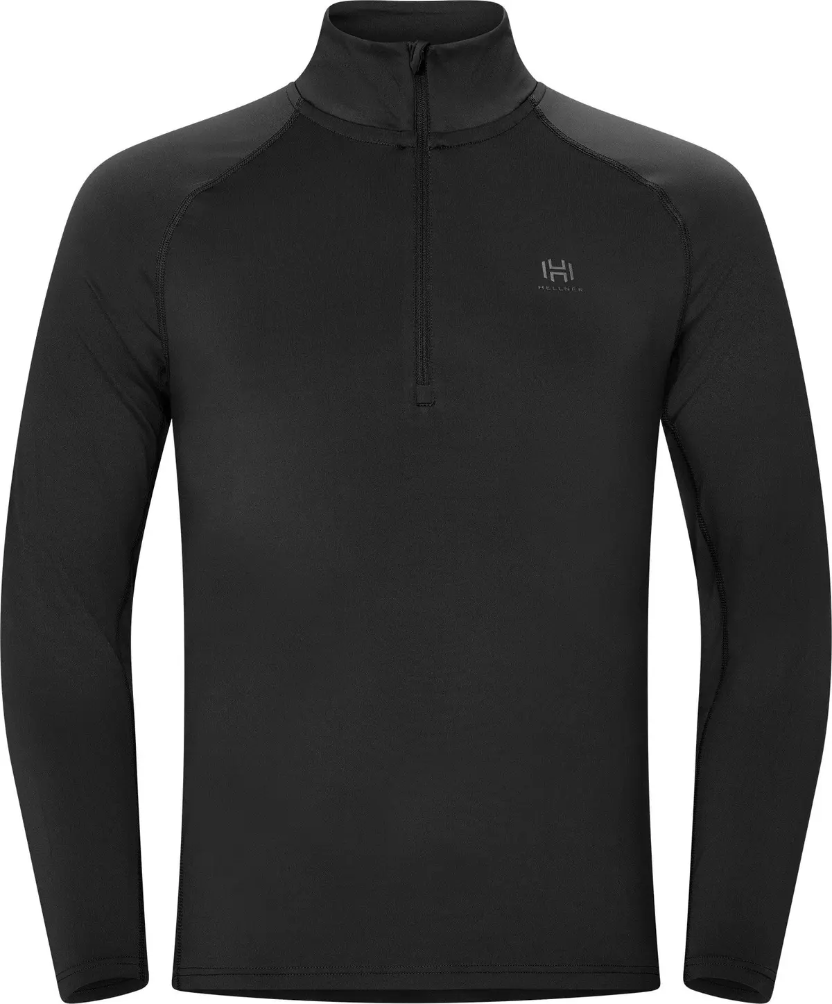 Hellner Core Running Halfzip Ls Tee Men Black Beauty