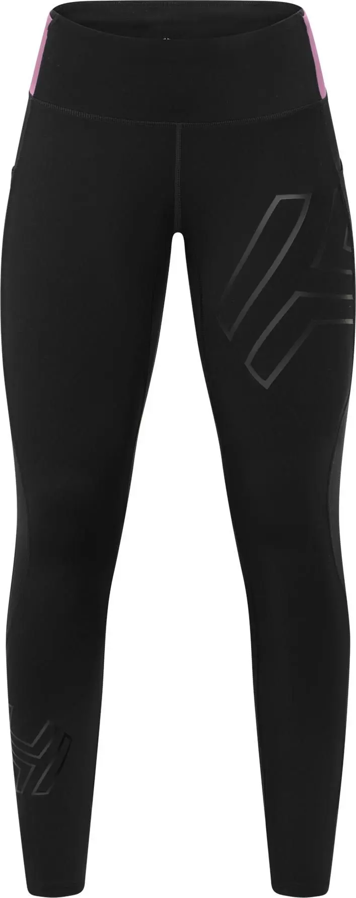 Hellner Women's Compression Full Length Tights Black Beauty