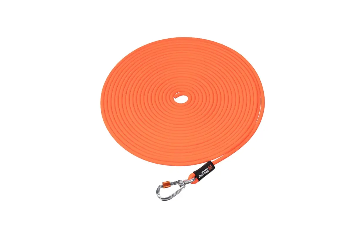 Non-stop Dogwear Protector Round Long Line 10m Orange