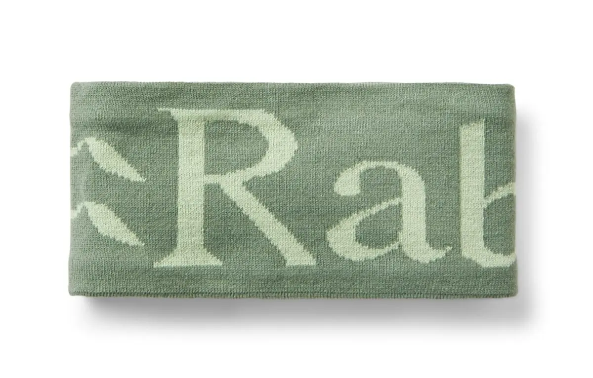 Rab Rab Knitted Logo Headband Dark Fig Green/fig Green