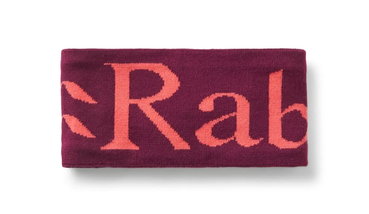Rab Rab Knitted Logo Headband Mulberry/hibiscus