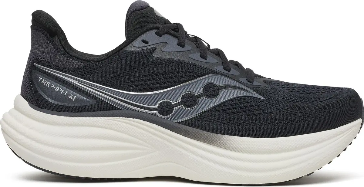 Saucony Women's Triumph 24 Wide Black/silver