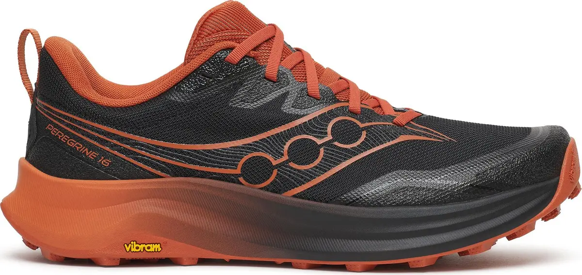 Saucony Men's Peregrine 16 Black/rust
