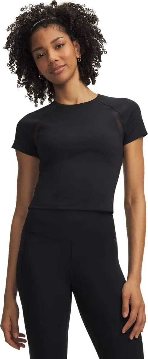 Under Armour Women's Motion Mesh Short Sleve Black