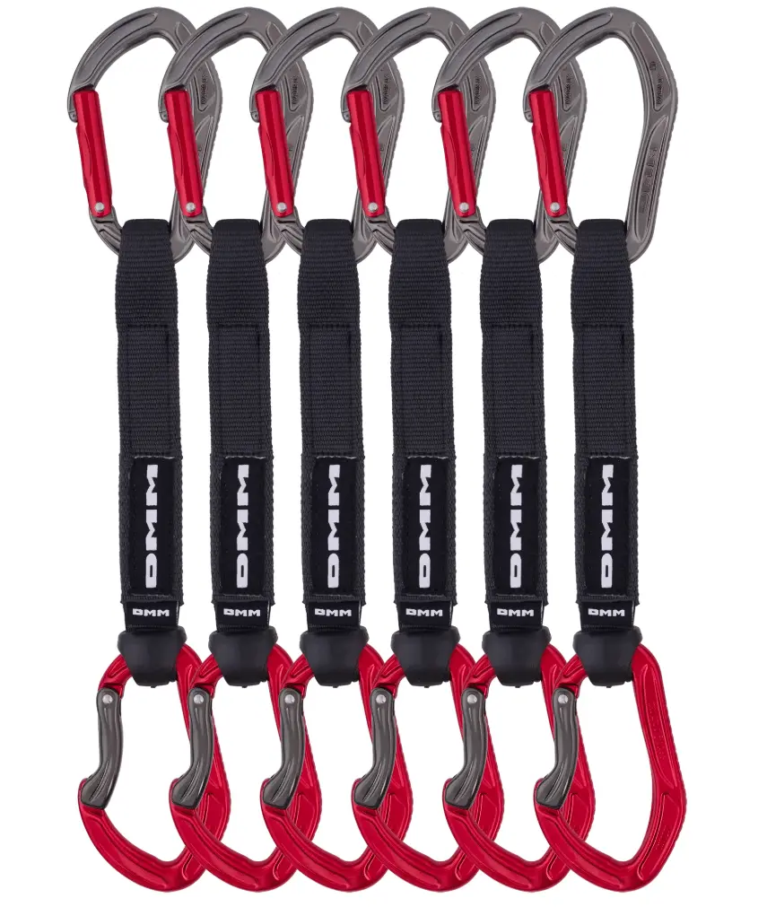 DMM Alpha Sport Quick Draw 6 Pack Titanium/Red