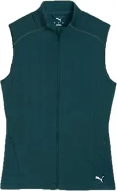 Puma W Run Cloudspun Warmlbl Vest Green Terrain