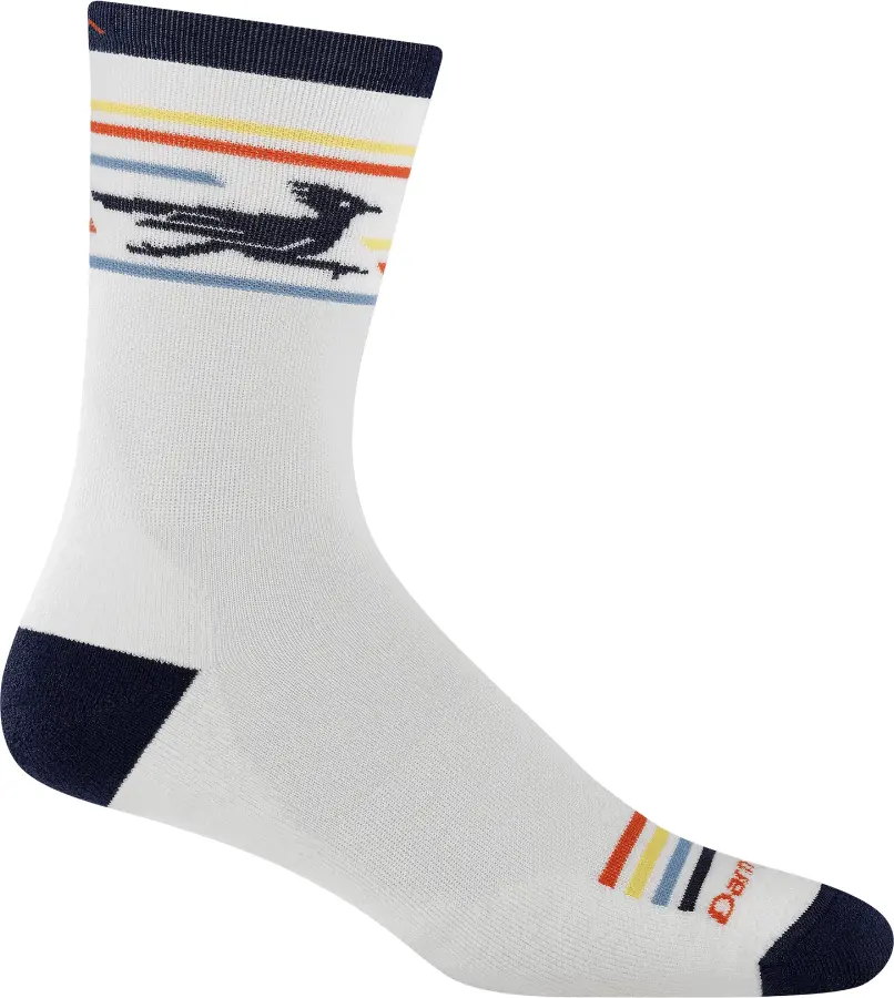 Darn Tough Frontrunner Micro Crew Ultra-Lightweight With Cush M White