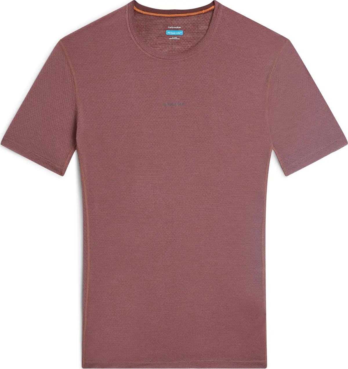 Icebreaker Men's Merino 75 Cool-Lite Featherlight Shortsleeve Crewe Carob