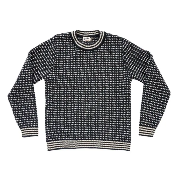 Devold Islender Refined Sweater Ink/offwhite