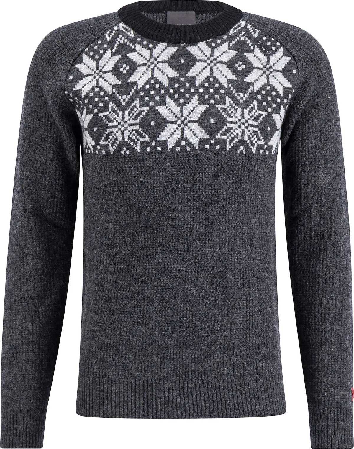 Ulvang Men's Rav Kiby Roundneck Charcoal Melange/Grey Melange/Black