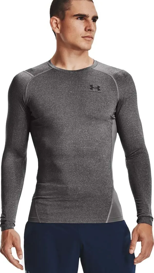 Under Armour Men's UA HG Armour Comp Long Sleeve Carbon