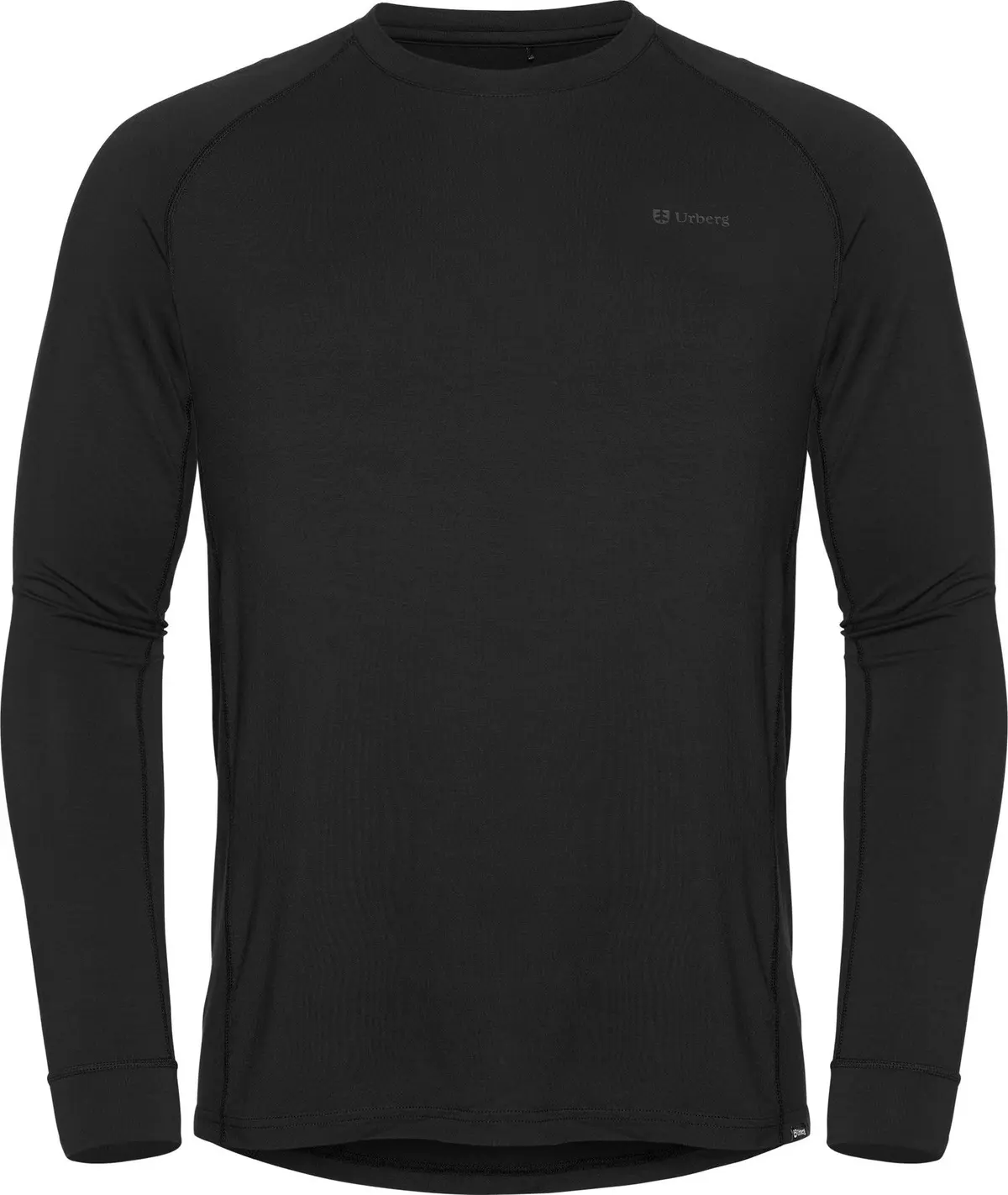 Urberg Men's Solid Tree Base Layer Top Black Beauty
