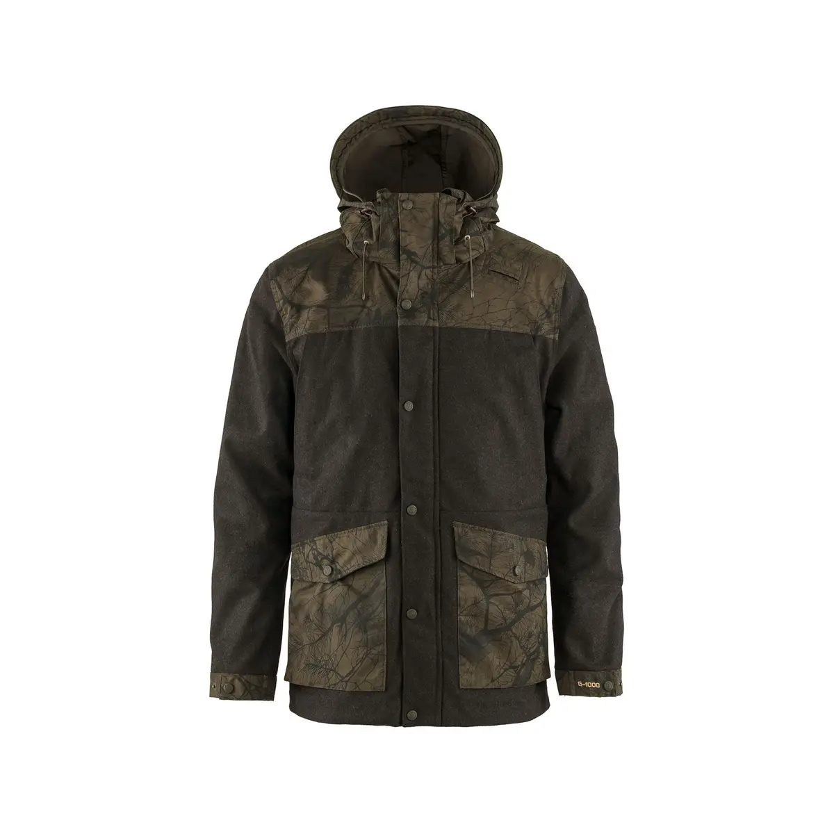 Fjällräven Men's Värmland Wool Jacket Dark Olive/Dark Olive