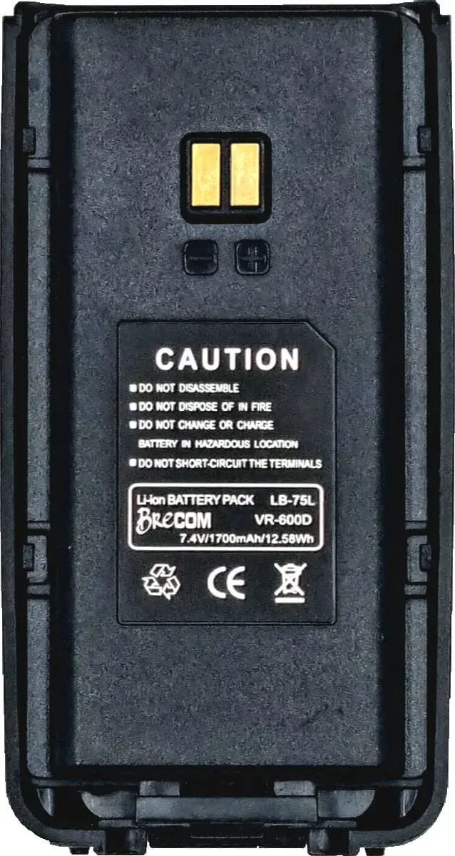 Brecom Batteri for Brecom VR-600 D 1700mAH