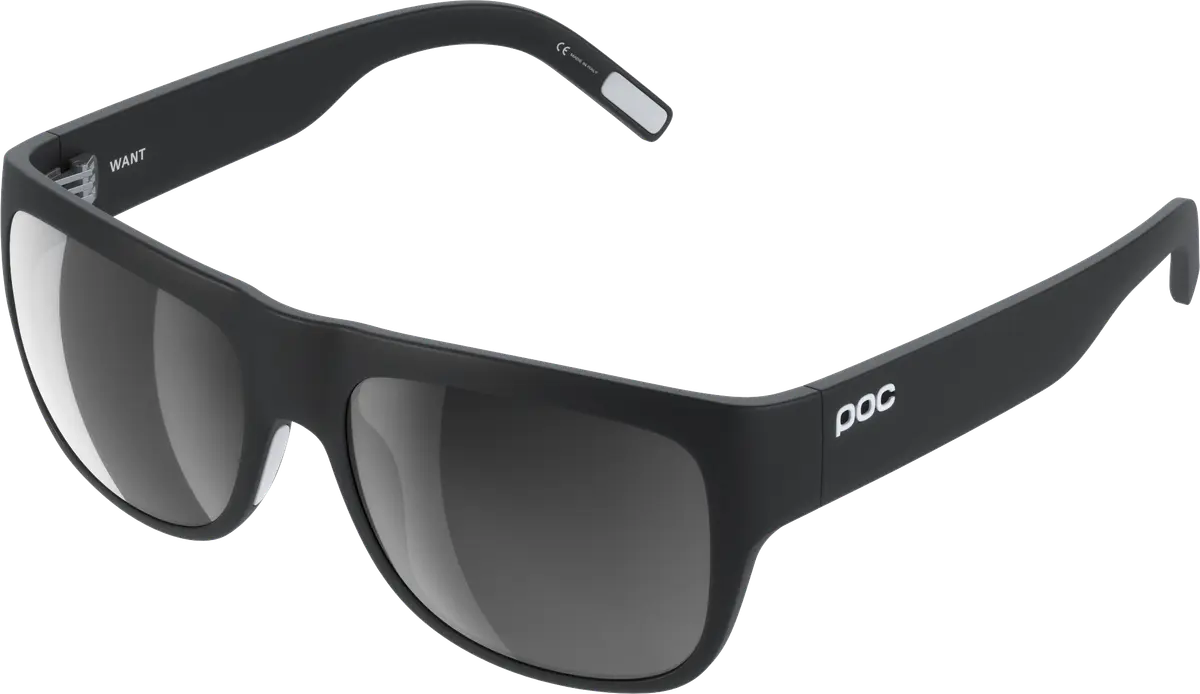 POC Want Polarized Bike Sunglasses Uranium Black/Clarity Polarized/Sunny Grey