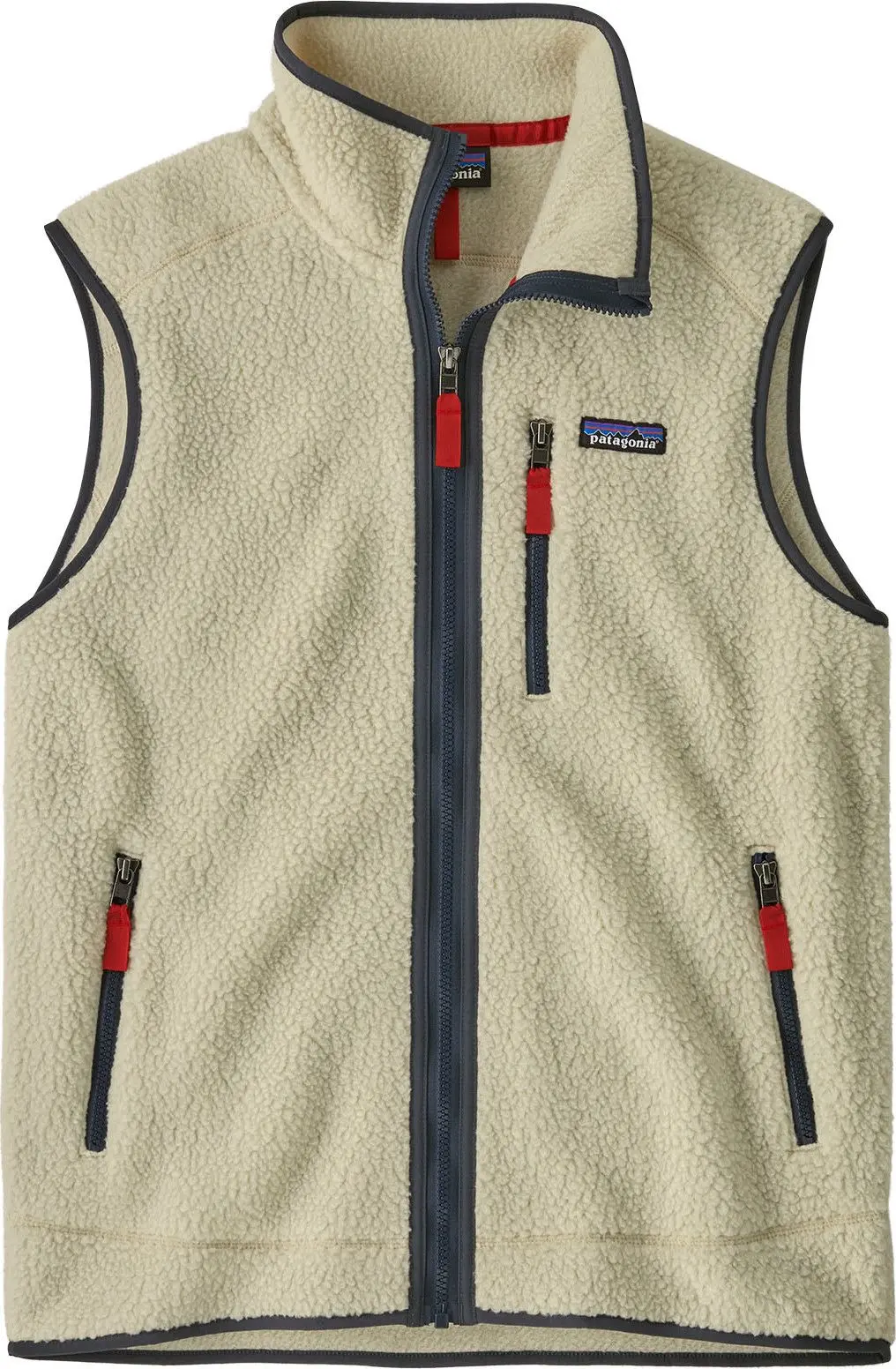 Patagonia Men's Retro Pile Vest Pelican W/smolder Blue