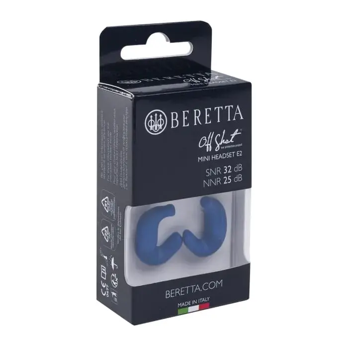 Beretta Mini Headset Hørselvern E2 Blue Beretta