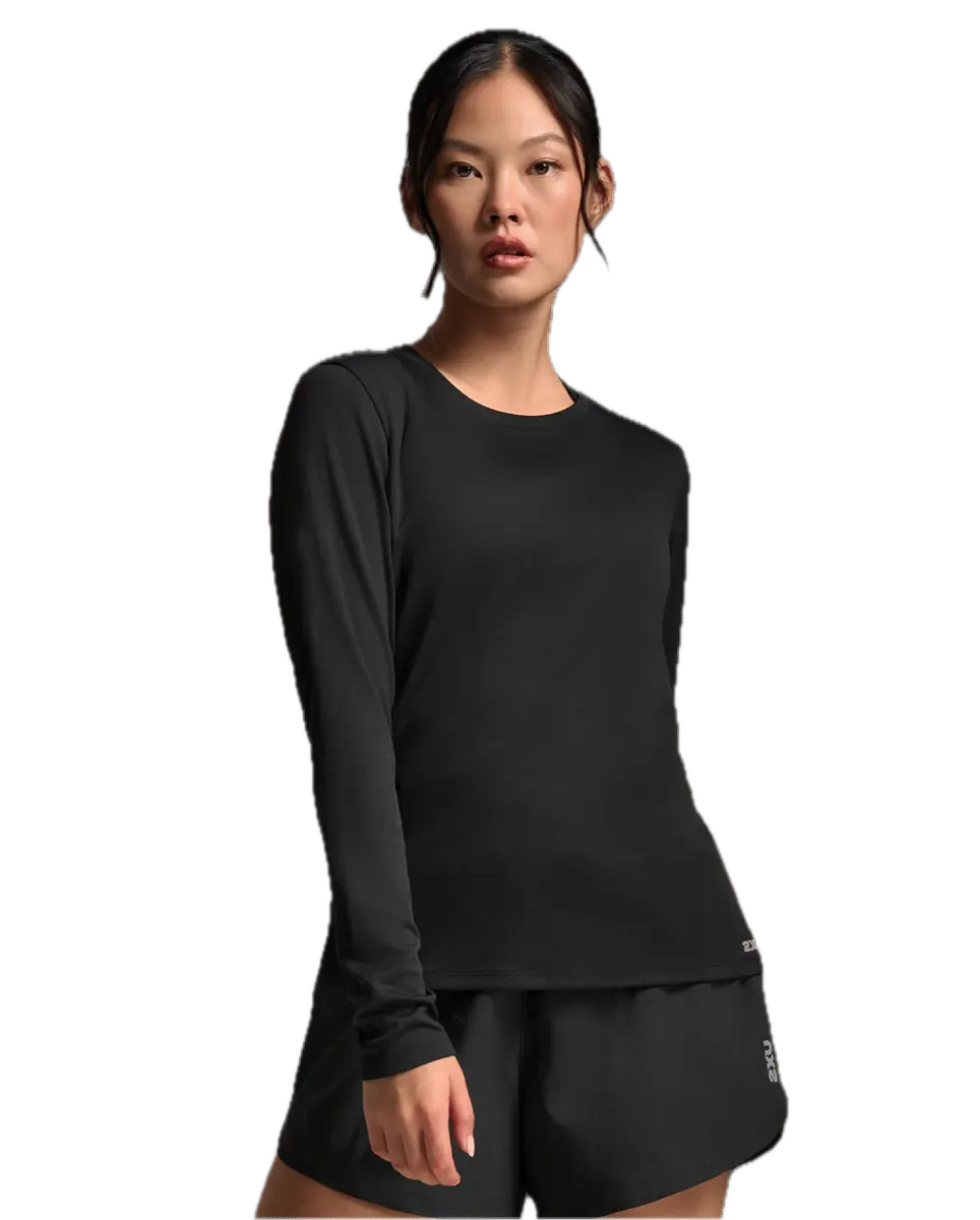 2XU Women'S Aero Mesh Long Sleeve Black/silver Reflective