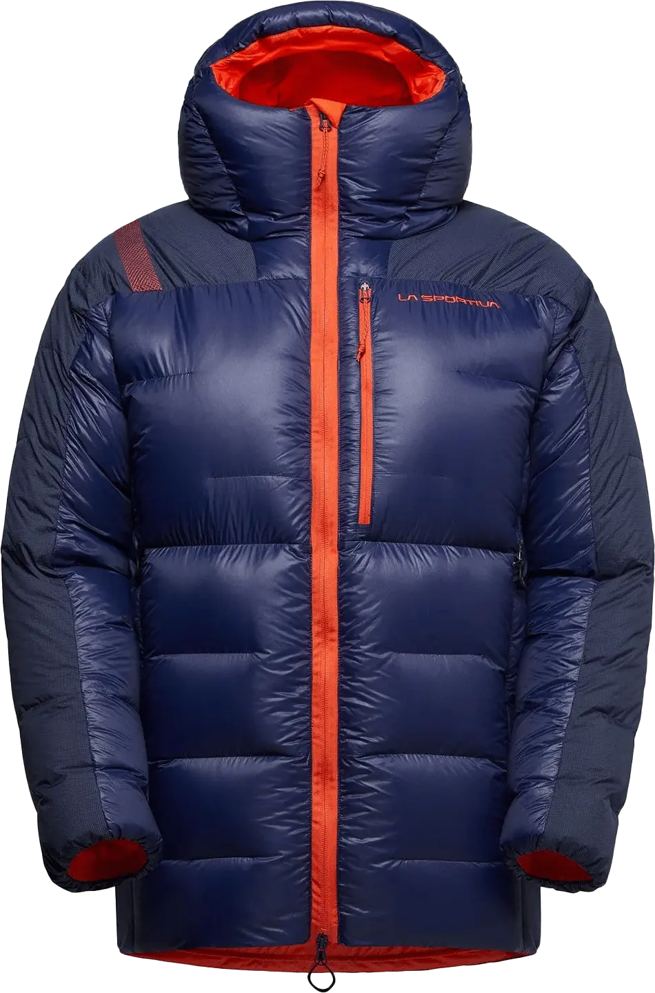 La Sportiva Men's Olympus Tech Down Parka Deep Sea/Cherry Tomato