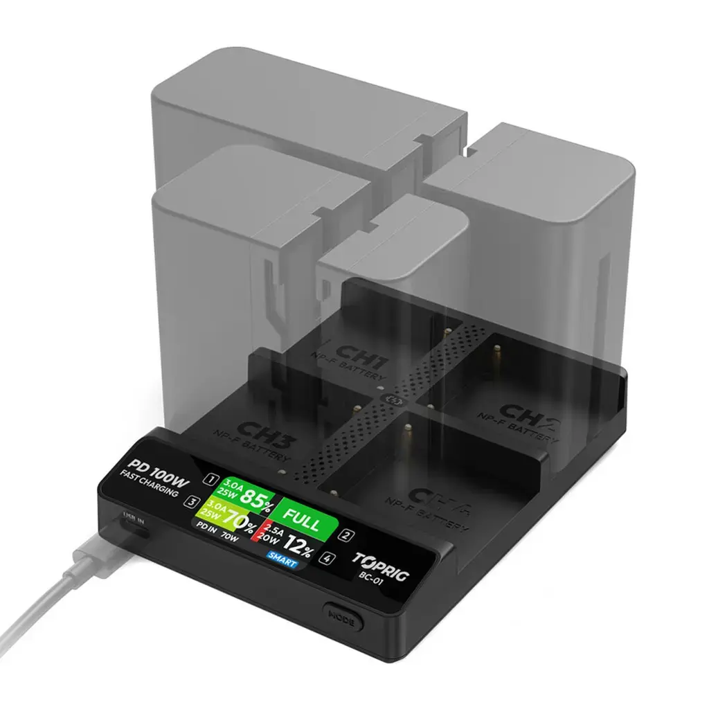 Accsoon Hurtiglader TopRig 100W 4-Bay