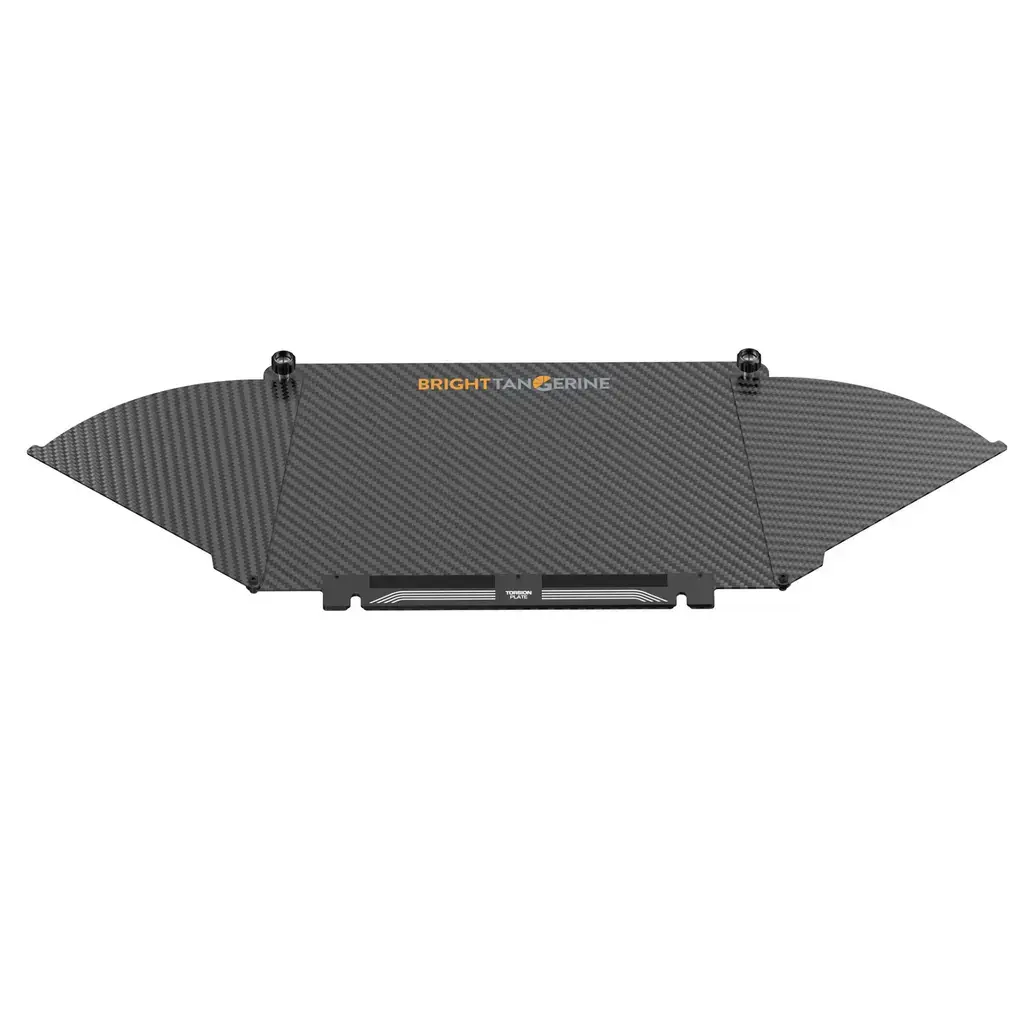 Bright Tangerine Carbon Fibre Top Flag