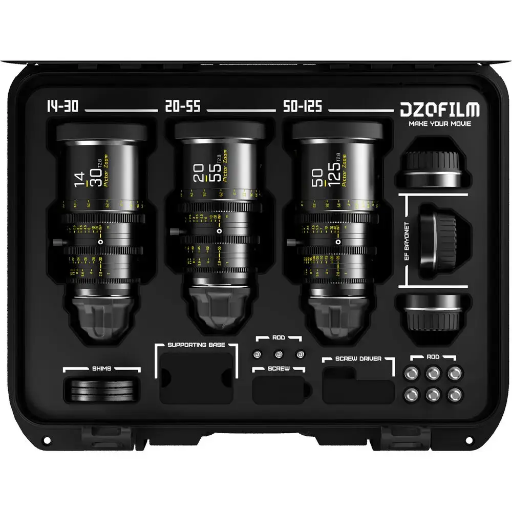 DZOFilm Pictor Zoom 3 Pack T2.8 Black