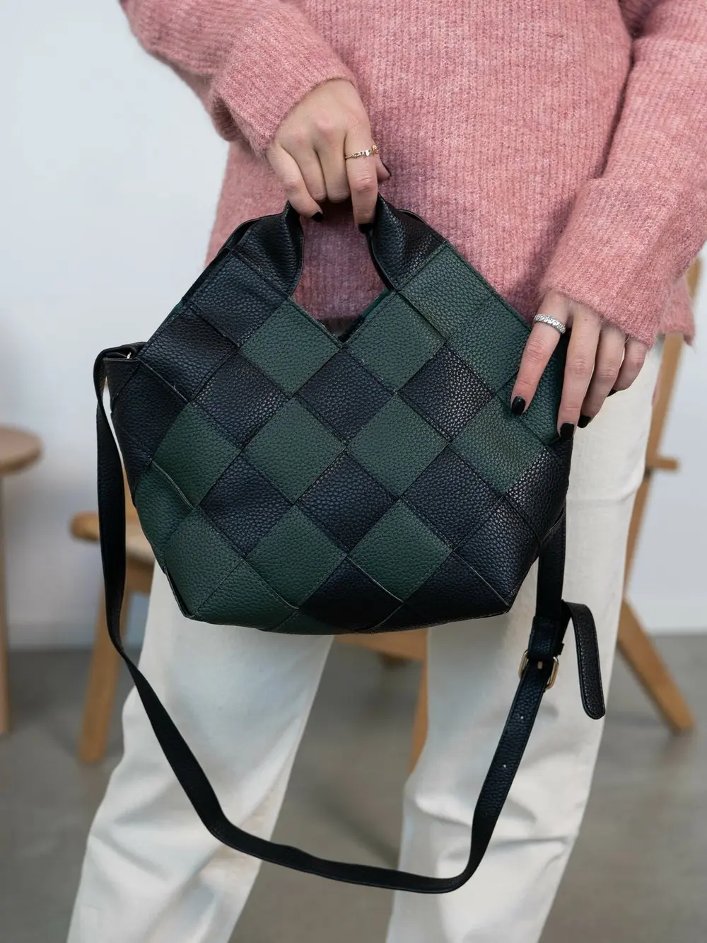 Miu Block Shoulder Bag