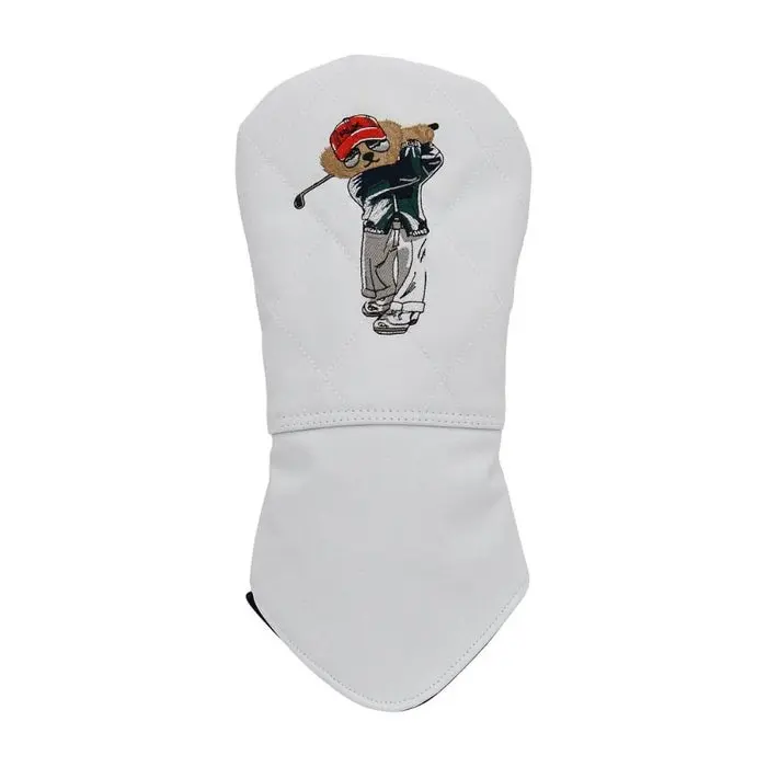 Bear Driver Headcover Hvit