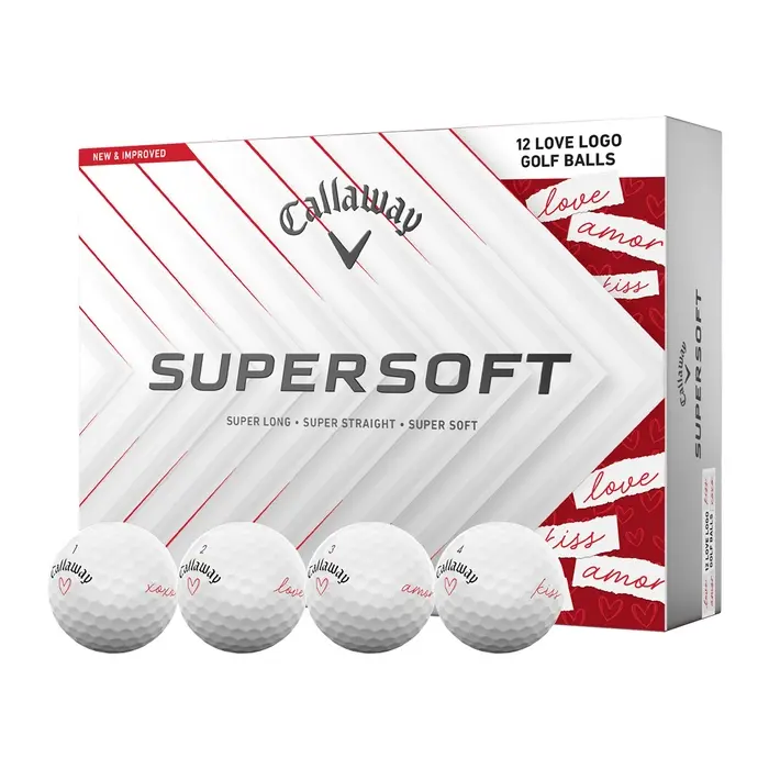 Supersoft Love Golfball Hvit