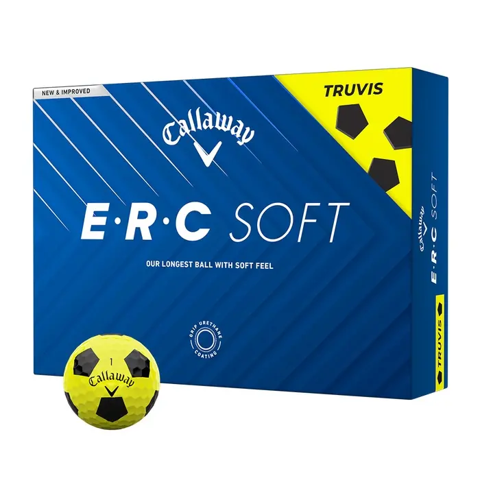 ERC Soft Truvis Golfball Gul/Svart