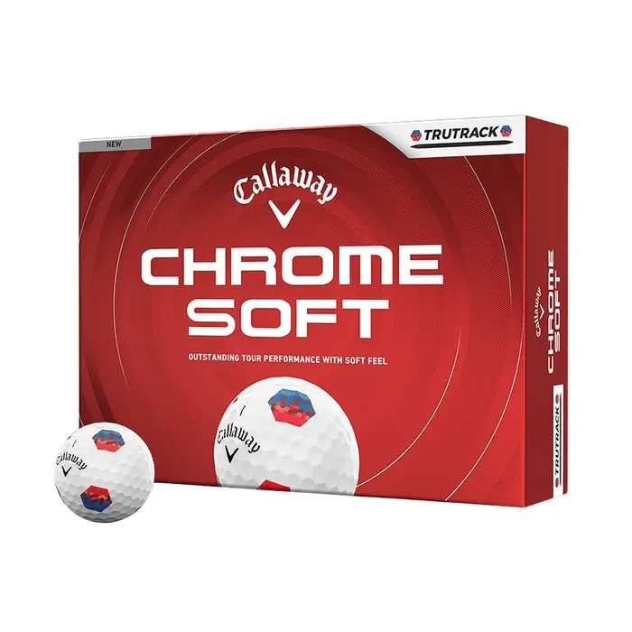 Chrome Soft TruTrack Golfball Hvit