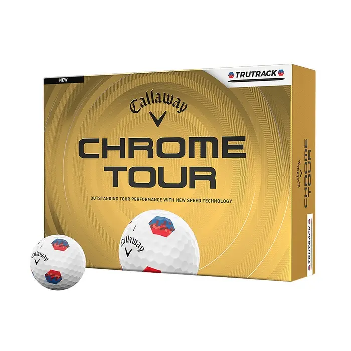 Chrome Tour TruTrack Golfball Hvit