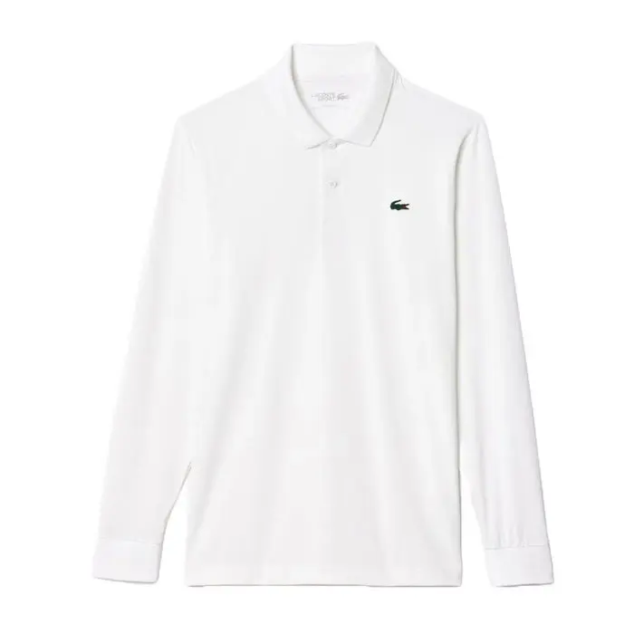 Performance Longsleeve Pique Herre Hvit
