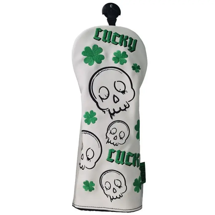 Lucky Wood Headcover Hvit