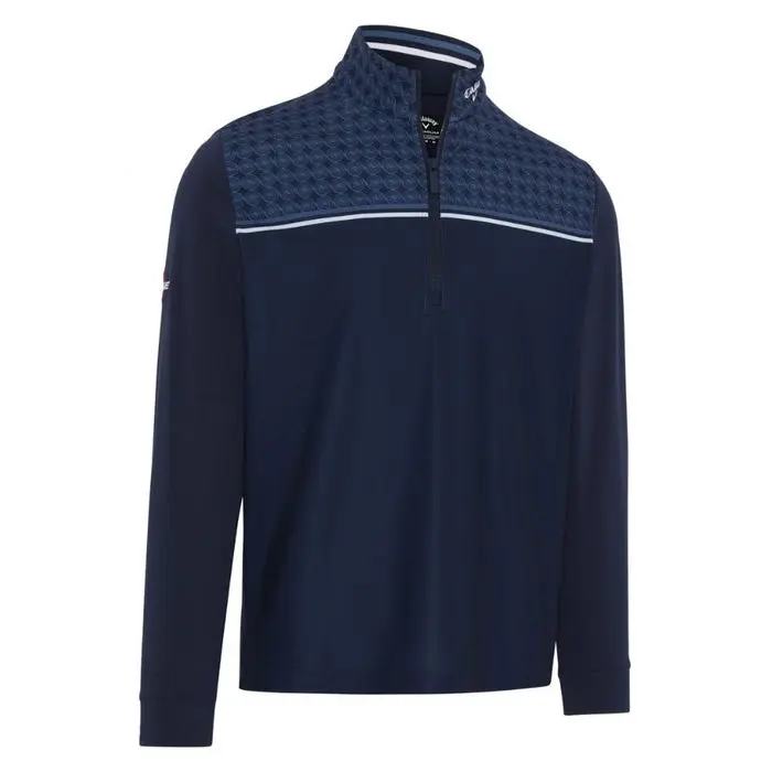 Odyssey Print Genser Herre Navy