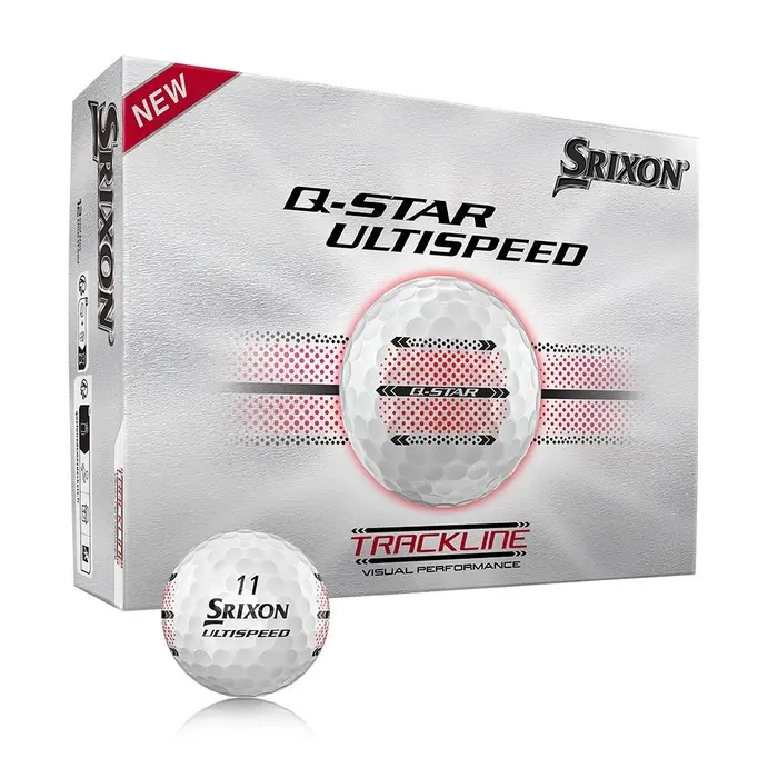 Q-STAR UltiSpeed Trackline Golfball Hvit