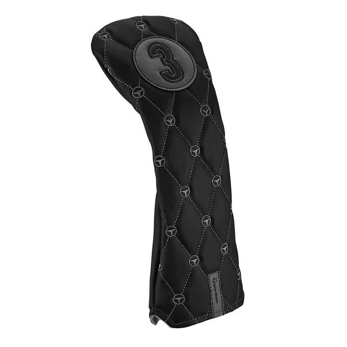 Mønstret 3 Wood Headcover Svart