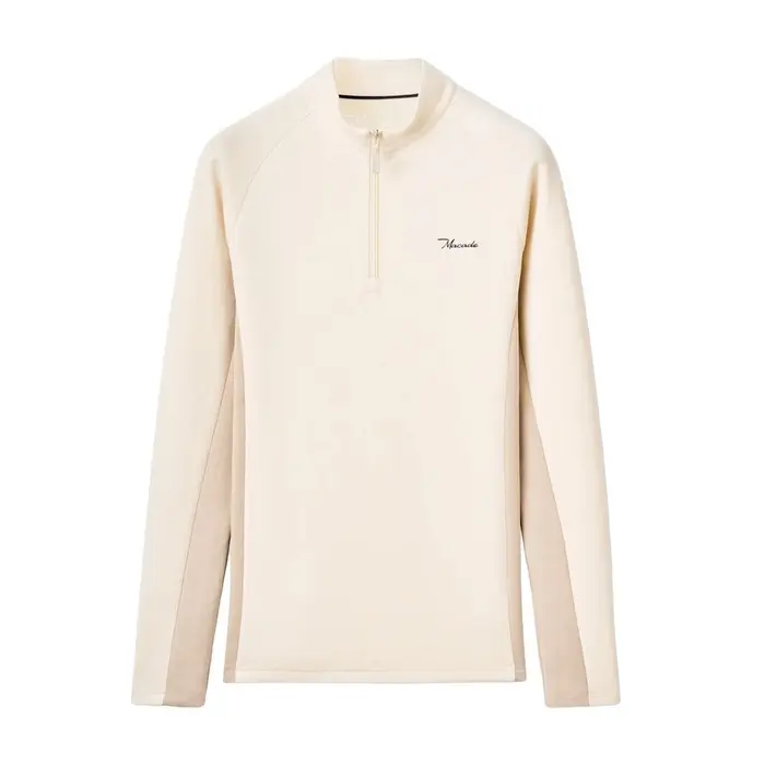 TX Course Quarter Zip Genser Herre Sand
