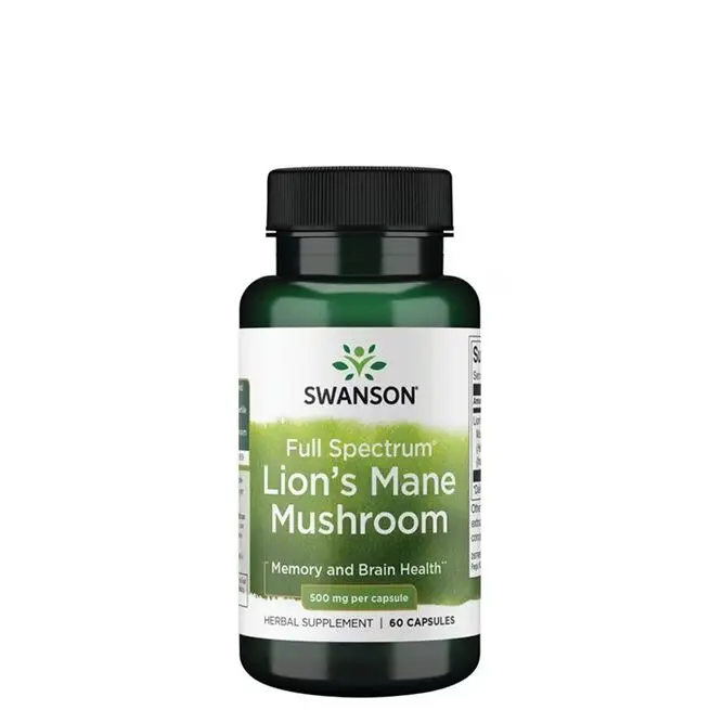 Full Spectrum Lion's Mane Mushroom 500 mg 60 kapslar